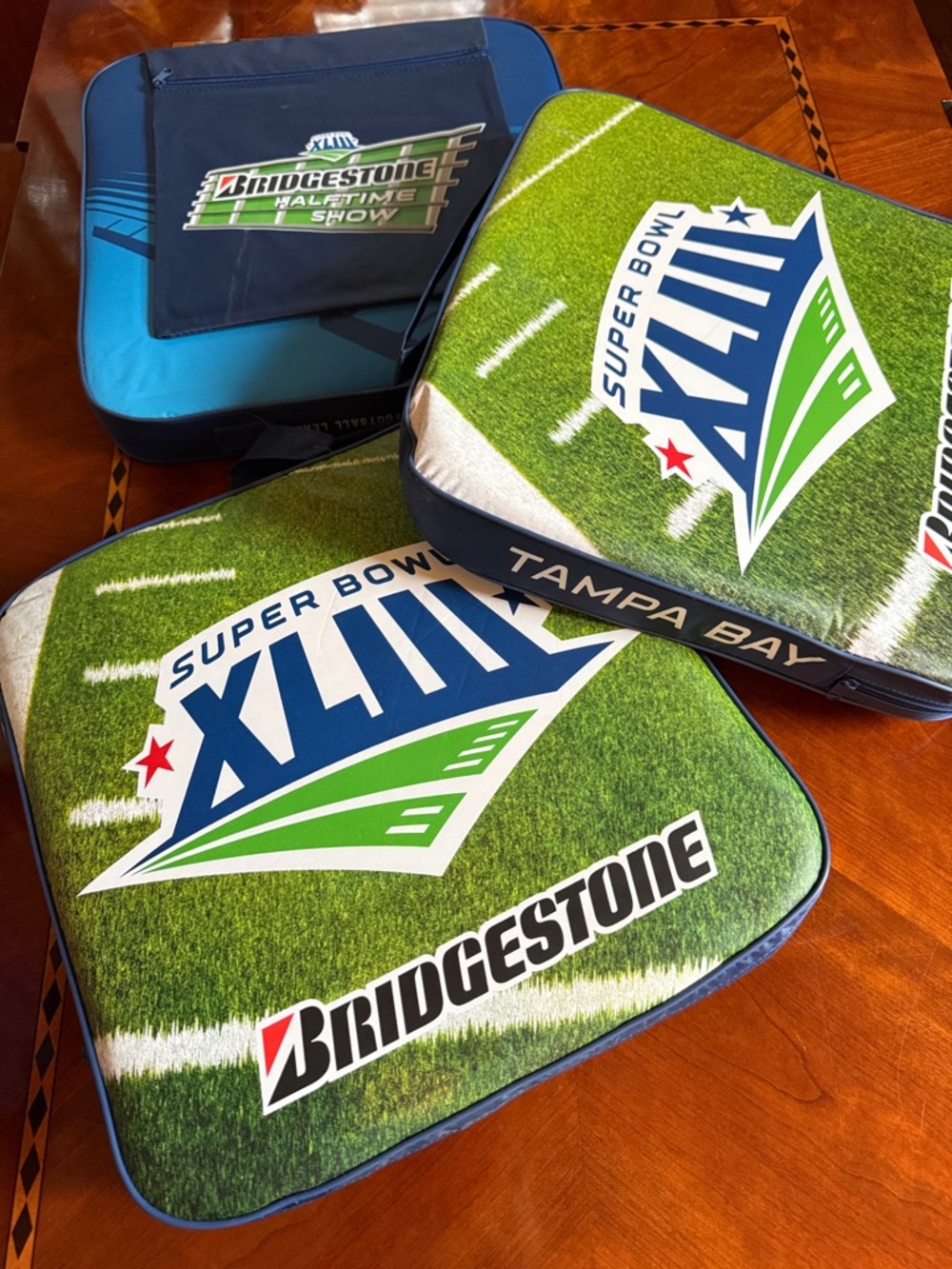 Super Bowl XLIII Seat Cushions x3 fromTampa Bay